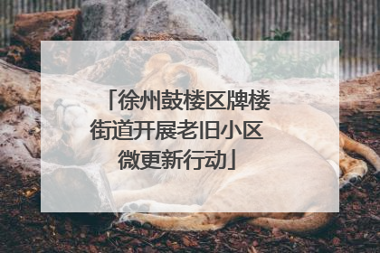 徐州鼓楼区牌楼街道开展老旧小区微更新行动