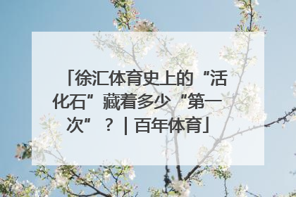 徐汇体育史上的“活化石”藏着多少“第一次”？｜百年体育