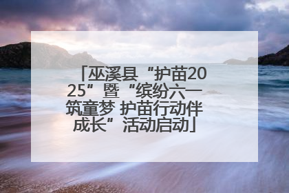 巫溪县“护苗2025”暨“缤纷六一筑童梦 护苗行动伴成长”活动启动