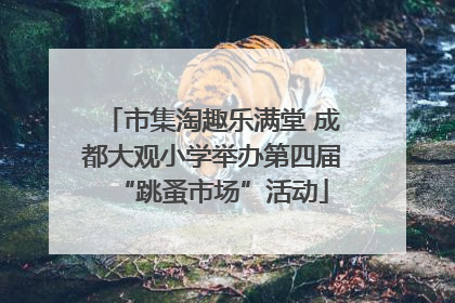 市集淘趣乐满堂 成都大观小学举办第四届“跳蚤市场”活动