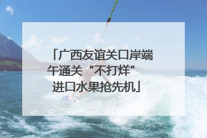 广西友谊关口岸端午通关“不打烊” 进口水果抢先机