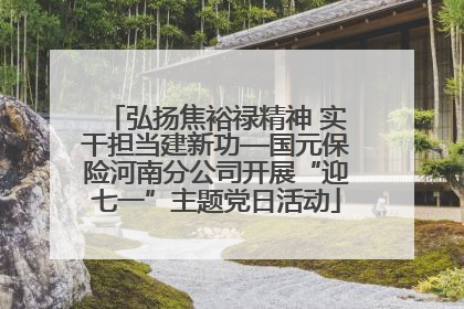 弘扬焦裕禄精神 实干担当建新功—国元保险河南分公司开展“迎七一”主题党日活动