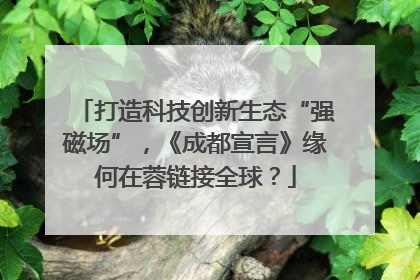 打造科技创新生态“强磁场”，《成都宣言》缘何在蓉链接全球？