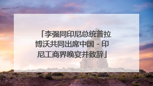 李强同印尼总统普拉博沃共同出席中国－印尼工商界晚宴并致辞