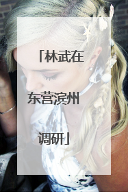 林武在东营滨州调研