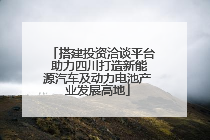 搭建投资洽谈平台 助力四川打造新能源汽车及动力电池产业发展高地