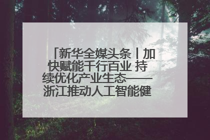 新华全媒头条丨加快赋能千行百业 持续优化产业生态——浙江推动人工智能健康有序发展观察