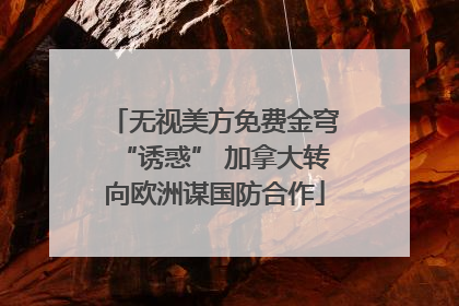 无视美方免费金穹“诱惑” 加拿大转向欧洲谋国防合作