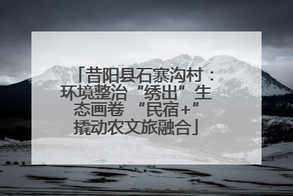 昔阳县石寨沟村：环境整治“绣出”生态画卷 “民宿+”撬动农文旅融合