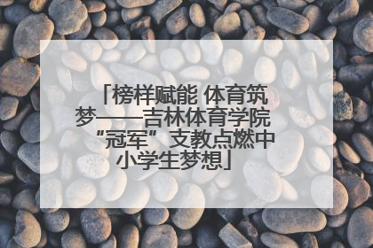 榜样赋能 体育筑梦——吉林体育学院“冠军”支教点燃中小学生梦想