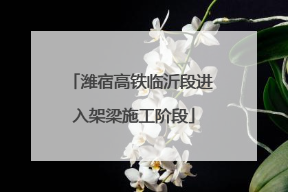 潍宿高铁临沂段进入架梁施工阶段