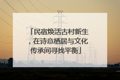 民宿焕活古村新生，在诗意栖居与文化传承间寻找平衡