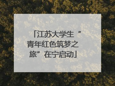 江苏大学生“青年红色筑梦之旅”在宁启动