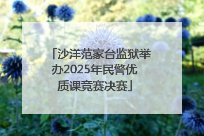 沙洋范家台监狱举办2025年民警优质课竞赛决赛