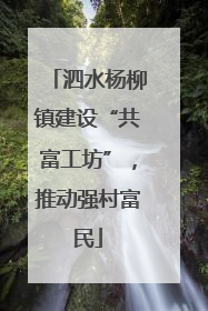 泗水杨柳镇建设“共富工坊”，推动强村富民