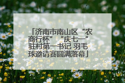 济南市南山区“农商行杯”“庆七一”驻村第一书记 羽毛球邀请赛圆满落幕