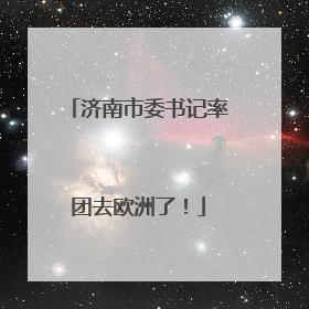 济南市委书记率团去欧洲了！
