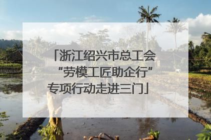 浙江绍兴市总工会“劳模工匠助企行”专项行动走进三门