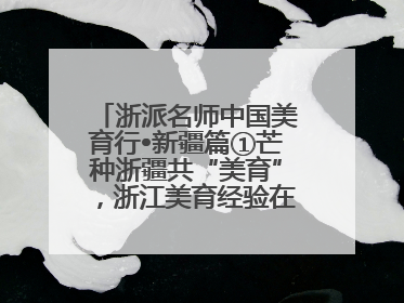 浙派名师中国美育行•新疆篇①芒种浙疆共“美育”，浙江美育经验在伊犁“发芽”