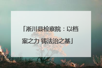 淅川县检察院：以档案之力 铸法治之基