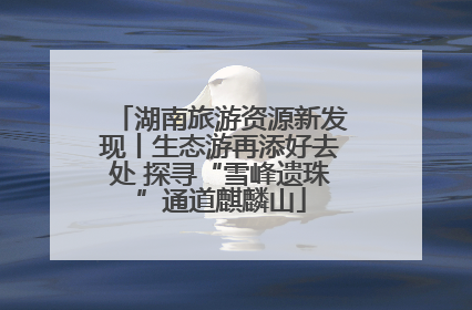 湖南旅游资源新发现丨生态游再添好去处 探寻“雪峰遗珠”通道麒麟山