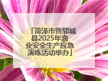 菏泽市暨郓城县2025年渔业安全生产应急演练活动举办