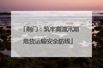 荆门：筑牢高温汛期危货运输安全防线