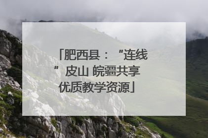 肥西县：“连线”皮山 皖疆共享优质教学资源
