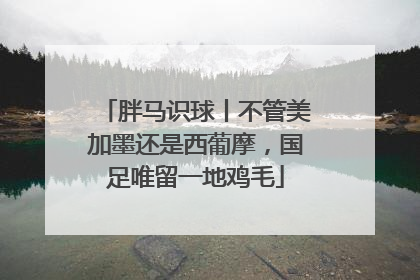 胖马识球丨不管美加墨还是西葡摩，国足唯留一地鸡毛