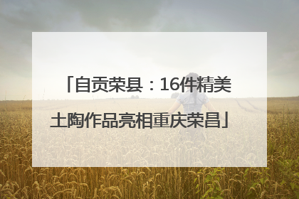 自贡荣县：16件精美土陶作品亮相重庆荣昌