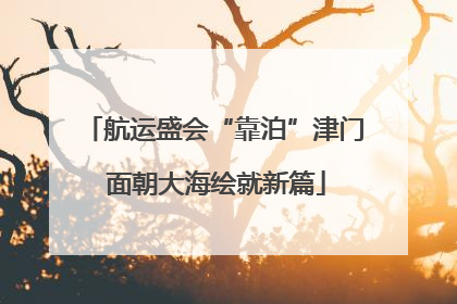 航运盛会“靠泊”津门 面朝大海绘就新篇