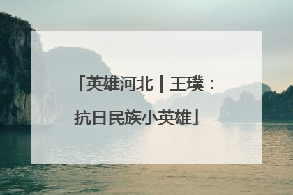 英雄河北｜王璞：抗日民族小英雄