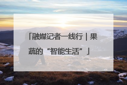 融媒记者一线行｜果蔬的“智能生活”