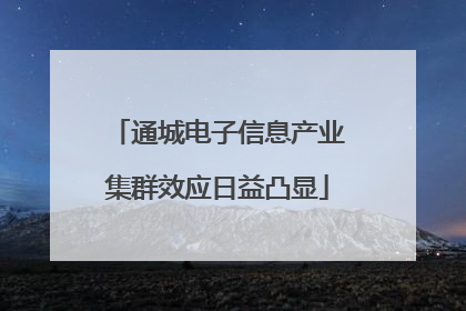 通城电子信息产业集群效应日益凸显