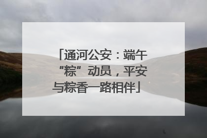 通河公安：端午“粽”动员，平安与粽香一路相伴