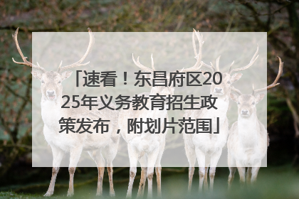 速看！东昌府区2025年义务教育招生政策发布，附划片范围