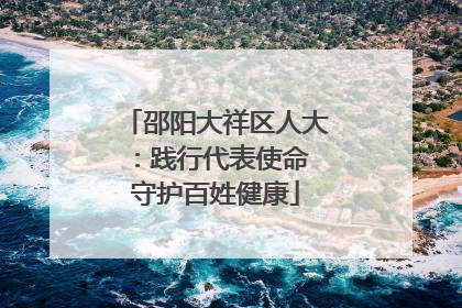 邵阳大祥区人大：践行代表使命 守护百姓健康