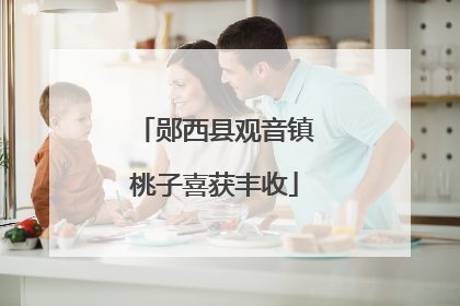 郧西县观音镇桃子喜获丰收