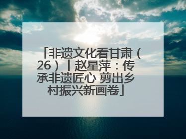 非遗文化看甘肃（26）丨赵星萍：传承非遗匠心 剪出乡村振兴新画卷