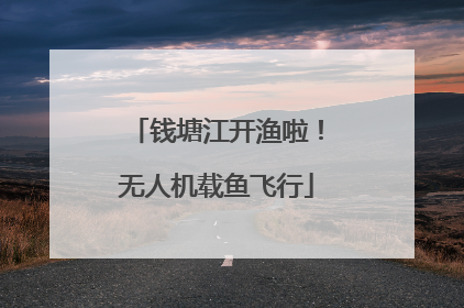 钱塘江开渔啦！无人机载鱼飞行