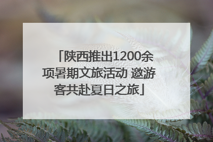 陕西推出1200余项暑期文旅活动 邀游客共赴夏日之旅