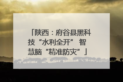 陕西：府谷县黑科技“水利全开” 智慧脑“精准防灾”