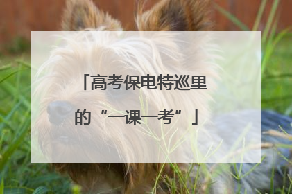 高考保电特巡里的“一课一考”