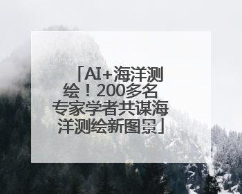AI+海洋测绘！200多名专家学者共谋海洋测绘新图景