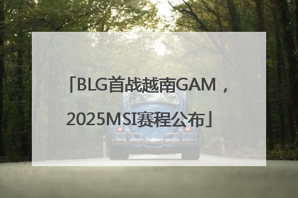 BLG首战越南GAM，2025MSI赛程公布