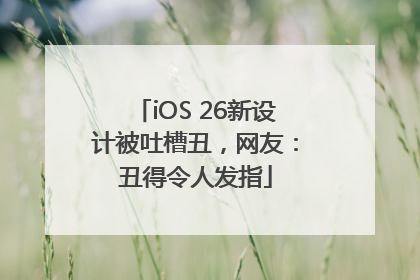 iOS 26新设计被吐槽丑，网友：丑得令人发指